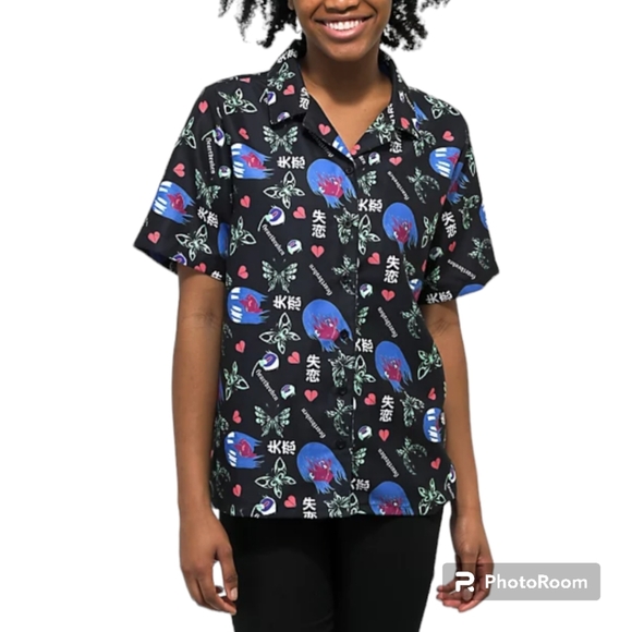 Vitroil button down graphic designed too - Picture 1 of 6